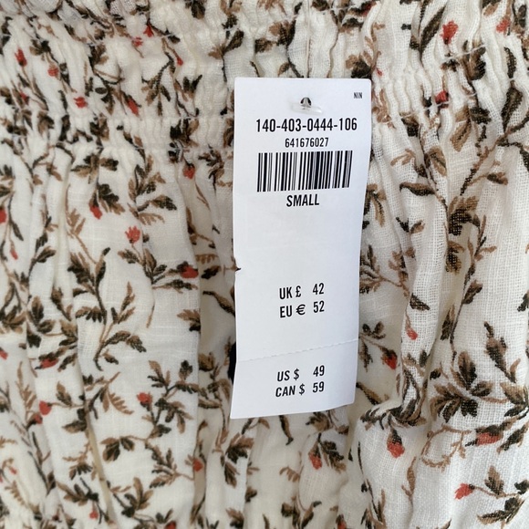 Abercrombie Peplum Shirt (Small)- NWT - Picture 2 of 3